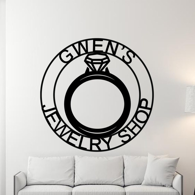 Jewelry Shop Sign, Personalized Jeweler Sign, Gift for Jeweler, Jewelry Shop Decor, Jewelry Business Sign, Personalized Custom Jewelry Sign
