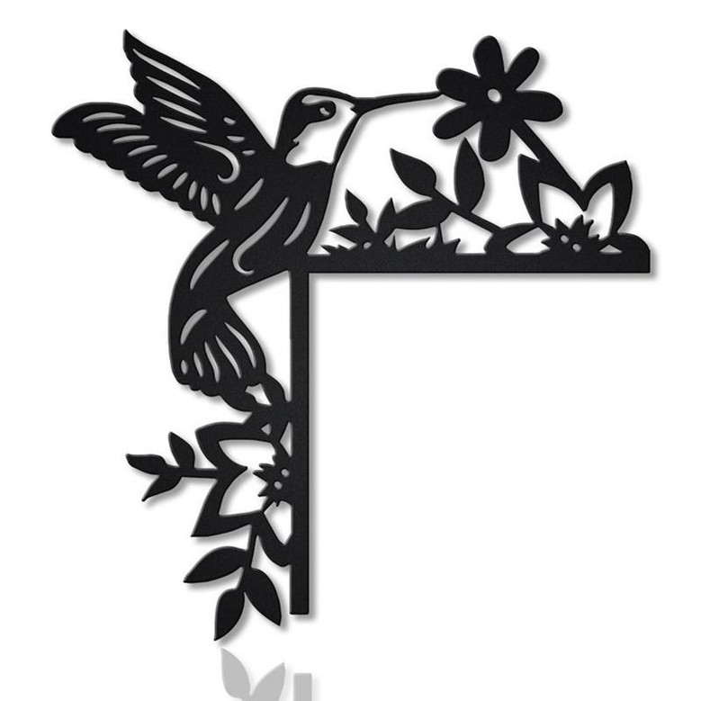 Hummingbirds Door Corner Metal Sign | Hummingbird Metal Wall Art | Hummingbird Metal wall Decor | Hummingbird Lover Gift | Hummingbird Decor