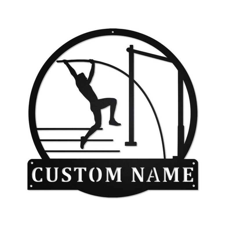 Personalized Pole Vault Metal Sign | Pole Vault Metal Wall Art | Pole Vault Metal wall Decor | Pole Vault Lover Gift | Custom Pole Vault