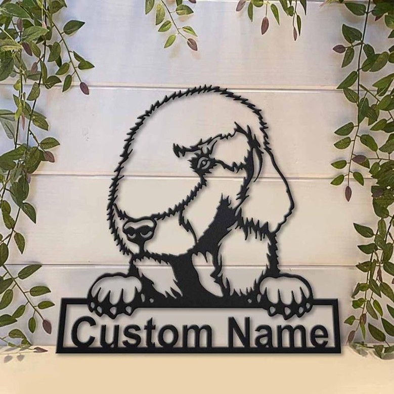 Personalized Bedlington Terrier Dog Metal Sign Art | Custom Bedlington Terrier Dog Metal Sign | Dog Gift | Animal Funny | Birthday Gift