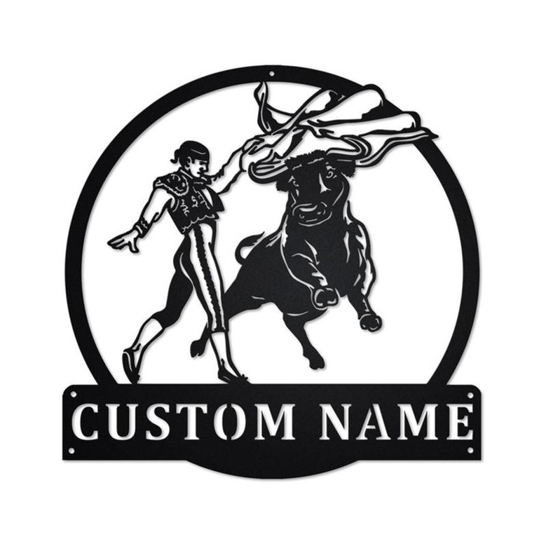 Personalized Bullfighting Metal Sign | Bullfighting Metal Wall Art | Bullfighting Metal Sign | Bullfighting Lover | Bullfighting Gift