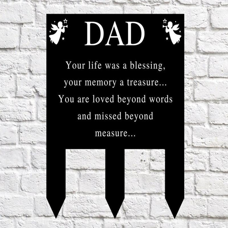 Memorial Metal Sign, RIP Sign, Custom Metal RIP Sign, Sign for loved ones, Sign for graveyard, Personalized Memorial Sign Reserved In Memory