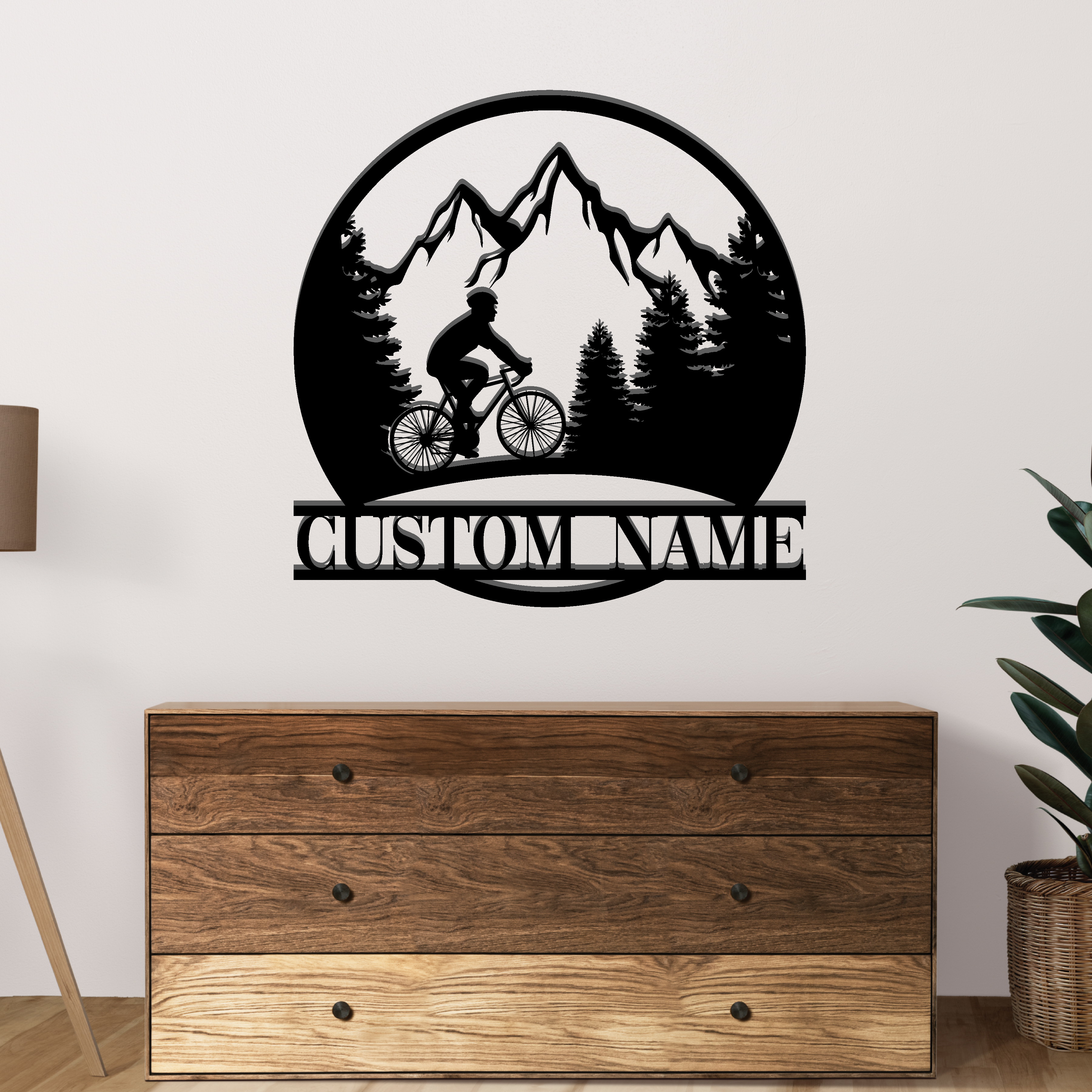 Custom Mountain Bike Metal Signs