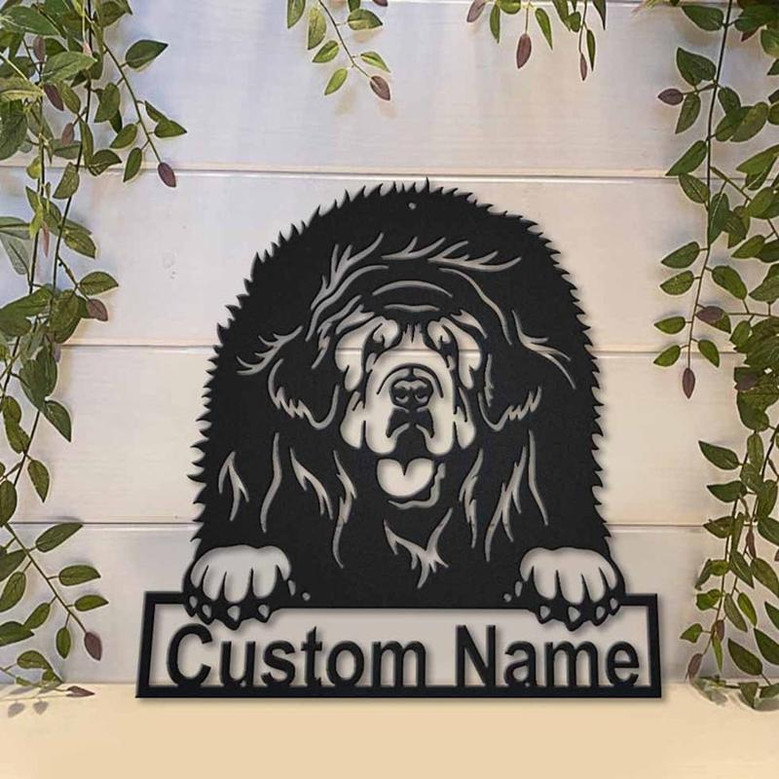 Personalized Tibetan Mastiff Dog Metal Sign Art | Custom Tibetan Mastiff Dog Metal Sign | Dog Gift | Birthday Gift | Animal Funny