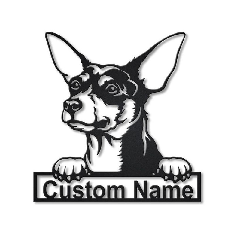 Personalized Toy Fox Terrier Dog Metal Sign Art | Custom Toy Fox Terrier Dog Metal Sign | Dog Gift | Birthday Gift | Animal Funny