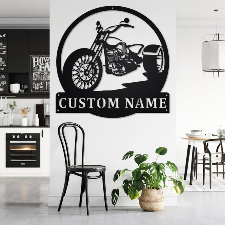 Custom Trike Motorbike Metal Wall Art, Personalized Trike Motorbike Name Sign Decoration For Room, Biker Home Decor, Custom Trike Motorbike