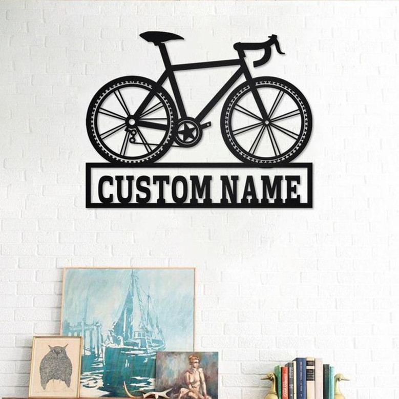 Personalized Bicycle Metal Sign | Bicycle Metal Wall Art | Bicycle Metal wall Decor | Bicycle Lover | Custom Bicycle