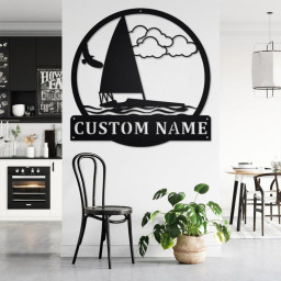 Custom Iceboat Metal Wall Art, Personalized Iceboat Name Sign Decoration For Room, Iceboat Metal Home Decor, Custom Iceboat, Iceboat Decor