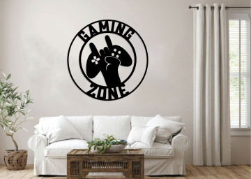 Gaming Metal sign, Laser cut files