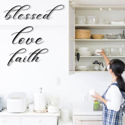 Love Sign, Faith Sign, Personalized Metal Sign, Metal Established Sign, Housewarming Gift, Door Hanger, Wedding Gift, Metal Monogram Sign