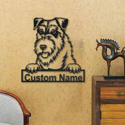 Personalized Wales Terrier Dog Metal Sign Art | Custom Wales Terrier Dog Metal Sign | Dog Gift | Birthday Gift | Animal Funny