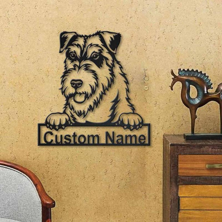 Personalized Wales Terrier Dog Metal Sign Art | Custom Wales Terrier Dog Metal Sign | Dog Gift | Birthday Gift | Animal Funny