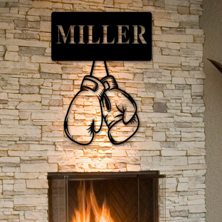 Personalized Boxing Sign,Custom sign, wall hanging, deer sign,home decor,custom sign,custom father day gift,dad gift,fighter,gift for dad