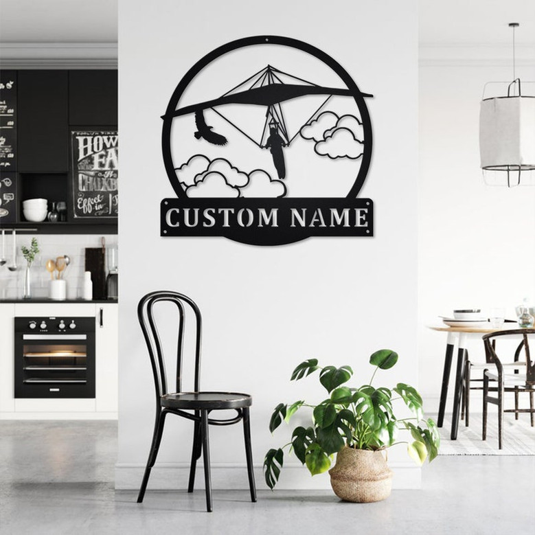 Personalized Hang Gliding Metal Sign | Hang Gliding Metal Wall Art | Hang Gliding Metal wall Decor | Hang Gliding Lover Gift | Hang Gliding