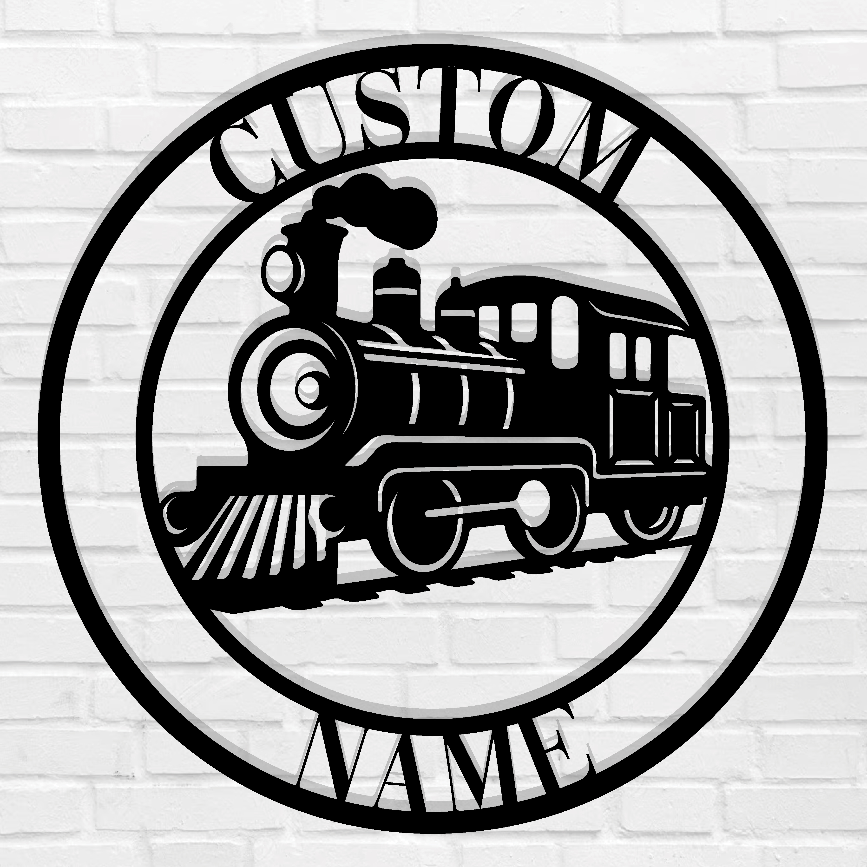 Custom Train Metal Wall Art