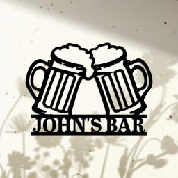 Personalized Beer Sign Zone Pub Club Decor Outdoor Wall Art Bar Decor, Gift For Beer Owner