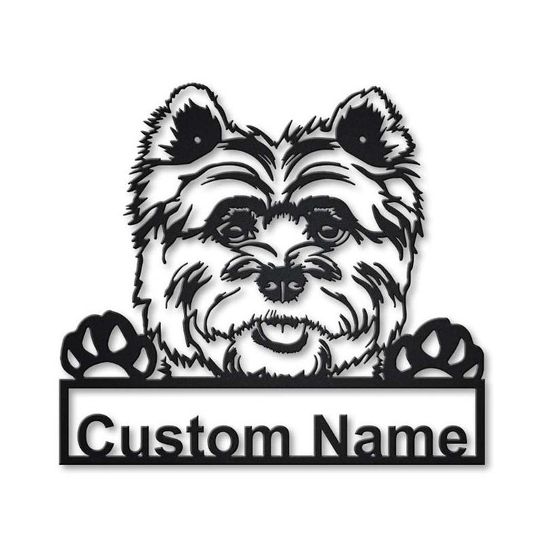 Personalized Cairn Terrier Dog Metal Sign Art | Custom Cairn Terrier Dog Metal Sign | Dog Gift | Birthday Gift | Animal Funny