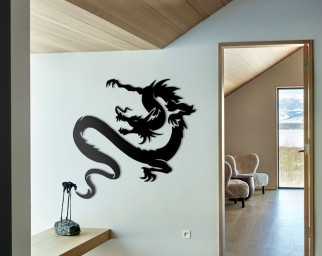 Dragon Metal Wall Decor, Wall Hanging Metal Art, Modern Wall Art, Home Decor, Living Room Wall Art