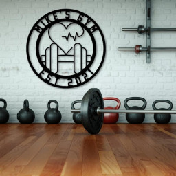 Gym Sign | Personalized Home Gym Sign | Custom Metal Gym Sign | Home Gym Sign | Cross Fit Sign, workout room wall art, fitness sign, custom