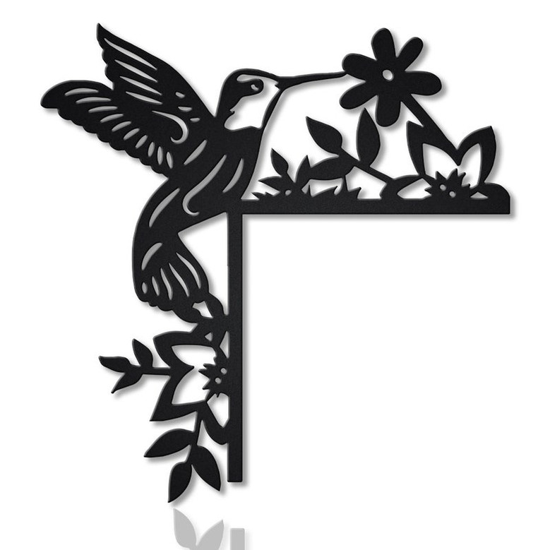 Hummingbirds Door Corner Metal Sign | Hummingbird Metal Wall Art | Hummingbird Metal wall Decor | Hummingbird Lover Gift | Hummingbird Decor