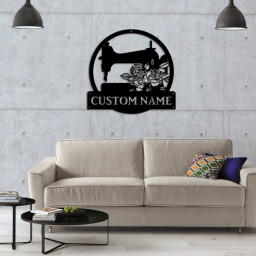Personalized Floral Hedgehog Monogram Metal Sign Art, Custom Floral Hedgehog Metal Sign, Hedgehog Lover Sign Decoration For Living Room