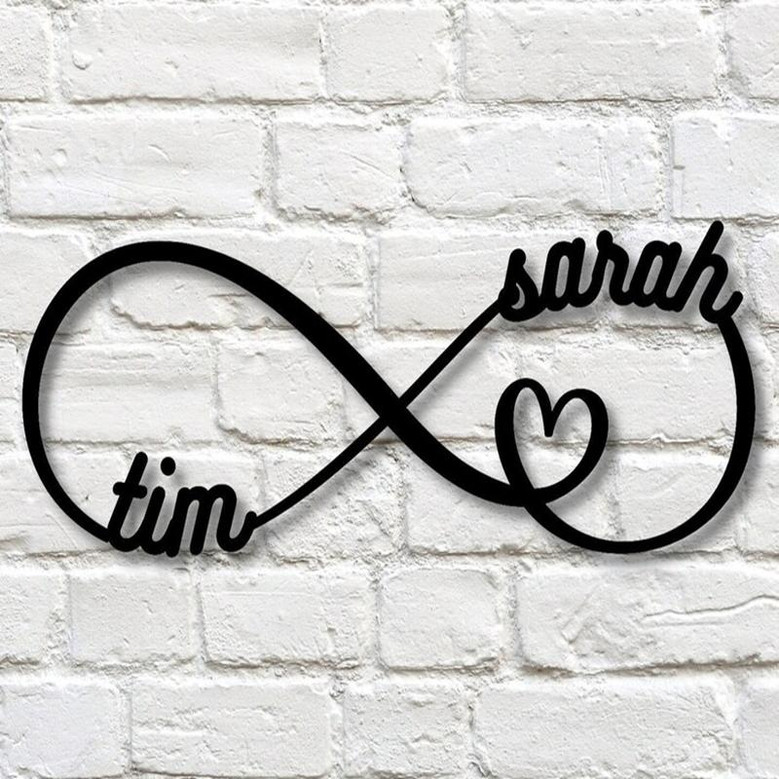 Personalized Family Name Metal Sign, Metal Established Family Sign, Housewarming Gift, Door Hanger, Wedding Gift, Metal Monogram Sign