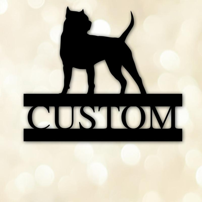 Pit Bull Sign, Pit Bull , Custom metal sign,Housewarming Gift, pit,dog sign,Custom Sign,Outdoor Metal Sign,dog art,art,Pit bullies,name,pit