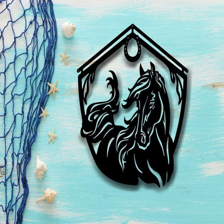 Custom Horse Sign Metal Ranch Sign Metal Sign Custom Metal Ranch Sign Farmhouse Decor Outdoor Family Name Sign Custom Horses Fence