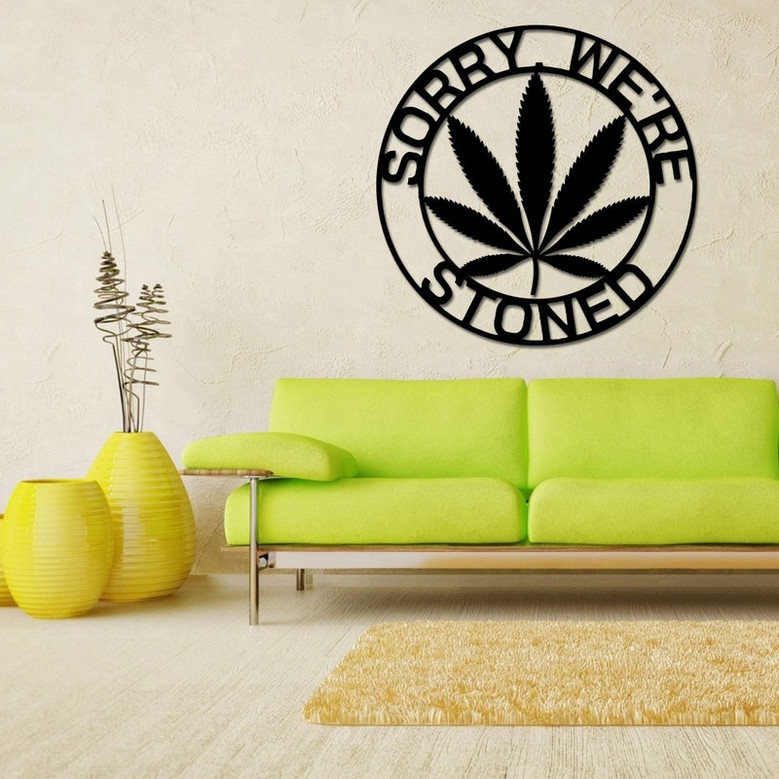 Custom Marijuana Sign, Weed Metal Wall Decor, Marijuana Dispensary Sign, Cannabis Wall Art, Marijuana Leaf Metal Sign, Gift for Stoners