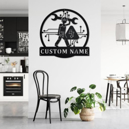 Electrical Engineering Personalized Monogram Metal Wall Decor | Electrical Engineering Metal Sign | Gifts For Electrical Engineering