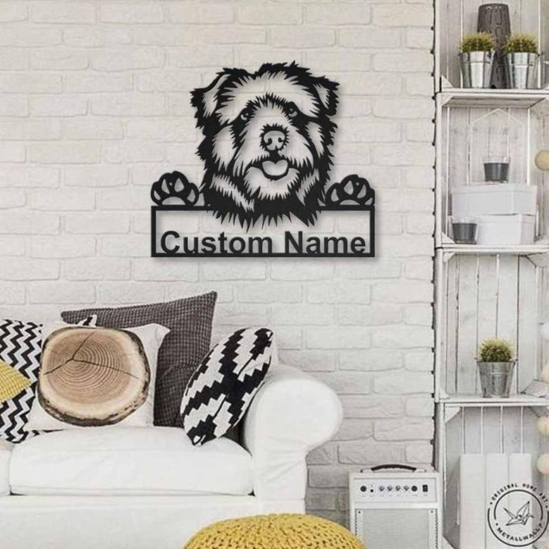 Personalized Norfolk Norwich Terrier Dog Metal Sign Art | Custom Norfolk Norwich Terrier Metal Sign | Animal Funny | Father's Day Gift
