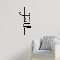 Metal Faith Sign, Faith Sign, Jesus Art, Religious Decor, Faith Decor, Metal Sign, Metal Faith Decor, Cross Sign, Metal Cross Decor, Sign