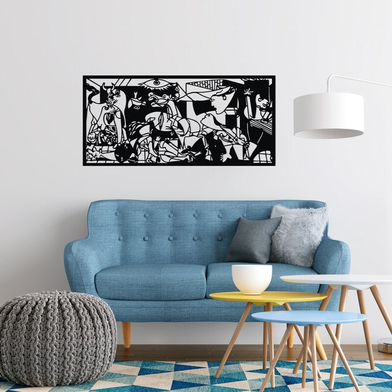 Guernica Metal Wall Art , Large Metal Wall Art , Housewarming gift, Metal Wall Decor