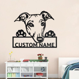Personalized Greyhound Metal Sign | Greyhound Metal Wall Art | Dog Metal Sign | Greyhound Gift | Greyhound Lover Gift | Greyhound Lover