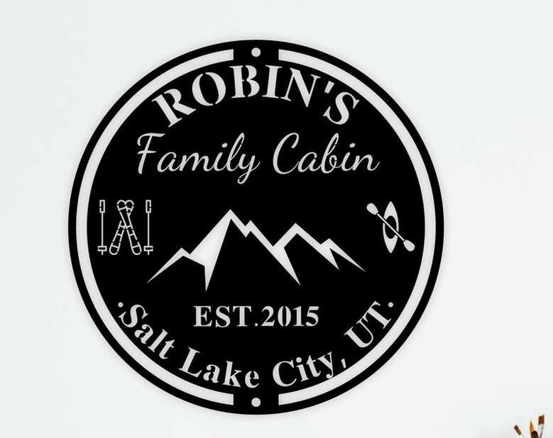 Ski Lodge, Mountain Cabin Sign, Mountain Signs-Carved Signs-Cabin Signs-Lodge Signs-Personalized Lodge-Custom Lodge-Cabin Signs-Gifts