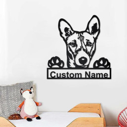 Personalized Basenji Dog Metal Sign | Basenji Dog Metal Wall Art | Dog Metal Sign | Basenji Dog Lover Gift| Dog Lover Gift | Basenji Dog