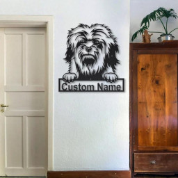 Personalized Lowchen Dog Metal Sign Art | Custom Lowchen Dog Metal Sign | Lowchen Dog Gifts Funny | Dog Gift | Animal Custom