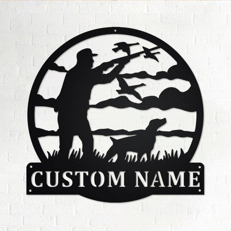 Custom Goose Duck Hunter Metal Wall Art, Personalized Goose Duck Hunter Name Sign Decoration For Room, Goose Duck Hunter Home Decor
