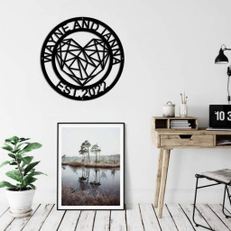 Personalized Infinity Heart Metal Sign Infinity Sign Custom Family Sign Metal Infinity Symbol Wedding Gifts