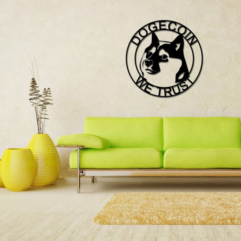 Dogecoin to the moon, Dogecoin Sign, Metal Dogecoin Sign, Personalized Dogecoin, Custom Cryptocurrency Sign, Dogecoin Gift, Dogecoin Art