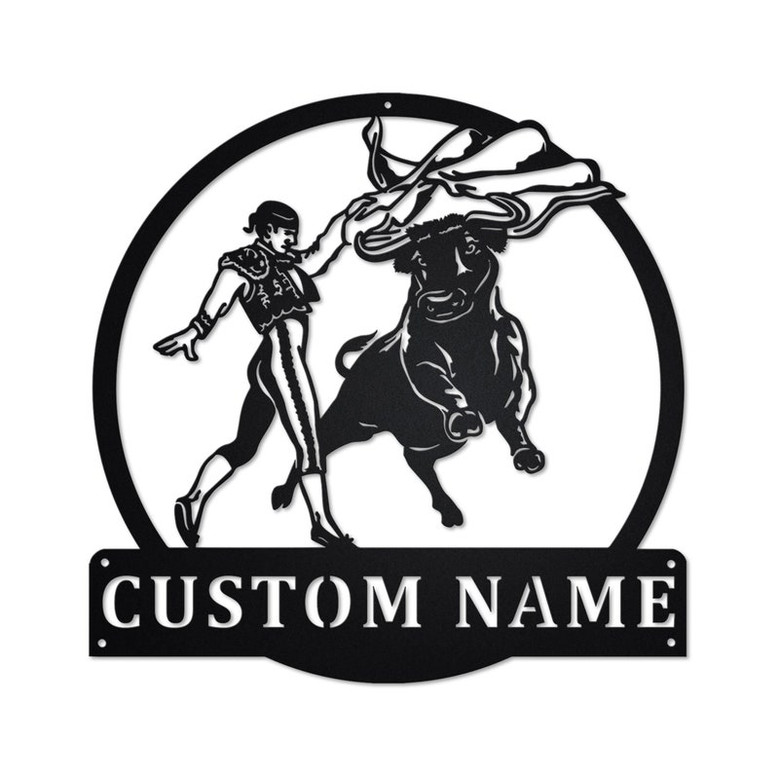 Personalized Bullfighting Metal Sign | Bullfighting Metal Wall Art | Bullfighting Metal Sign | Bullfighting Lover | Bullfighting Gift