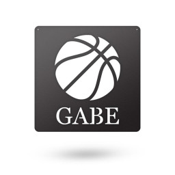 Personalized Basketball Metal Sign, Home Decor For Living Room, Bedroom, Gift For Basketball Player