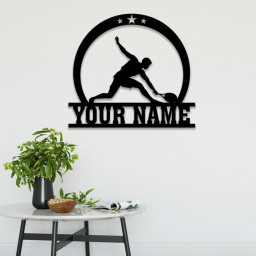 Personalized Male Tennis Star Player Metal Wall Art, Tennis Player Lover Gift, Sport Sign, Birthday Gift