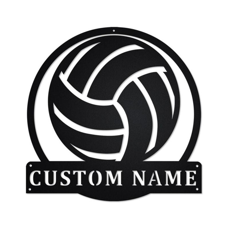 Personalized Volleyball Metal Sign | Volleyball Metal Wall Art | Volleyball Metal wall Decor | Volleyball Lover | Custom Volleyball