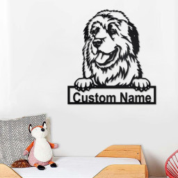Custom Great Pyrenees Dog Metal Wall Art, Personalized Great Pyrenees Name Sign Decoration For Room, Great Pyrenees Home Decor, Custom Dog