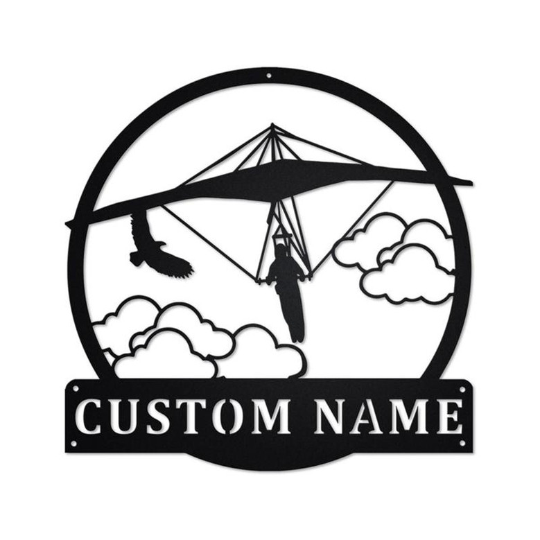Personalized Hang Gliding Metal Sign | Hang Gliding Metal Wall Art | Hang Gliding Metal wall Decor | Hang Gliding Lover Gift | Hang Gliding