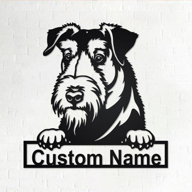 Custom Velshterer Dog Metal Wall Art, Personalized Velshterer Name Sign Decoration For Room, Velshterer Home Decor, Custom Velshterer Dog
