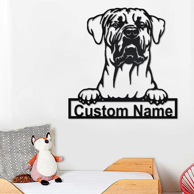 Custom Tosa Inu Dog Metal Wall Art, Personalized Tosa Inu Dog Name Sign Decoration For Room, Tosa Inu Dog Home Decor, Custom Dog, Tosa Inu