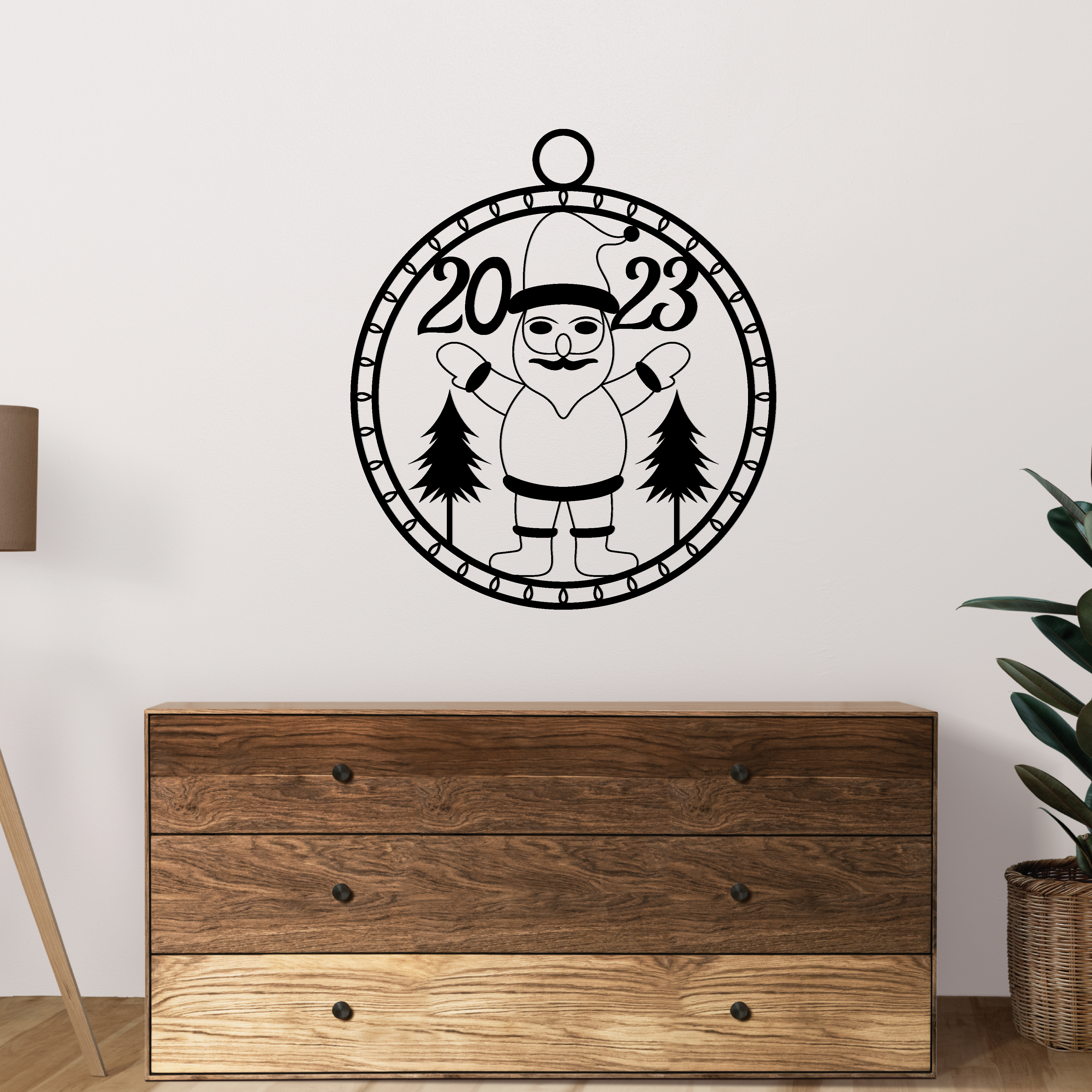 Happy New Year ornament Metal Sign