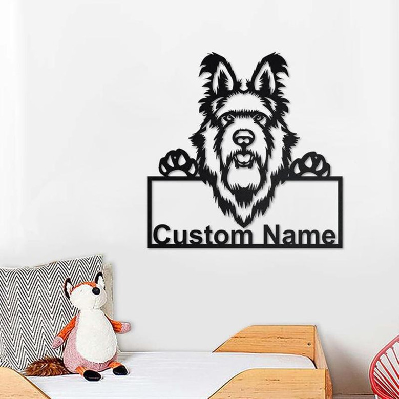 Personalized Berger Picard Dog Metal Sign | Berger Picard Dog Metal Wall Art | Dog Metal Sign | Berger Picard Dog Lover Gift| Dog Lover Gift